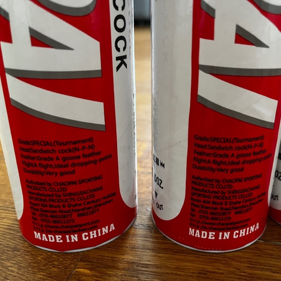 Chaopai Red Grade A, Badminton Goose Feather Shuttlecock- Speed 77 - Picture 3 of 9